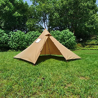 Ultralight Hot Teepee Tent with Stove Jack for 1-2 Person 3.4lb Four-cornered Shape Single Person Tent for Camping Hiking Backpacking - Easy to Set Up