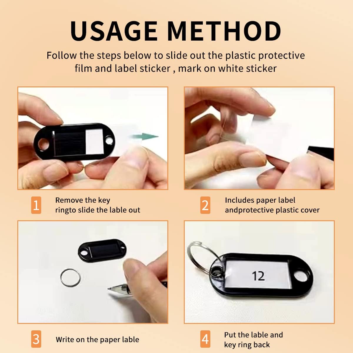 Sdstone Portable Zippered Key Organizer, Fireproof Key Case with 12 Key Hooks and Tags,Waterproof Portable Key Storage for Rental Management Real Estate Sales Hotel Executives and Car Service