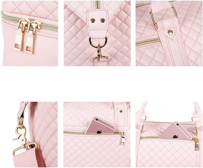 Weekender Overnight Bag Carry On Bag Travel Bag with Shoe Pouch