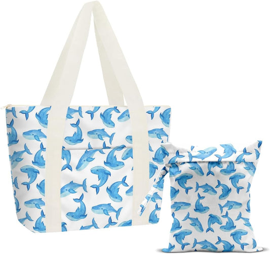 Beach Bags Wet Bag for Swimsuit Tote Bag for Friends Travel Gifts, Aloha Bags Waterproof Vacation Essential