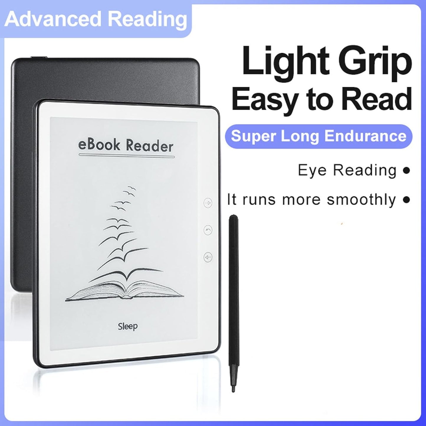 eReader 5.76 Inch Touchscreen ComfortLight, 16GB of Storage, Dark Mode Option Audiobooks Eye Friendly E Reader