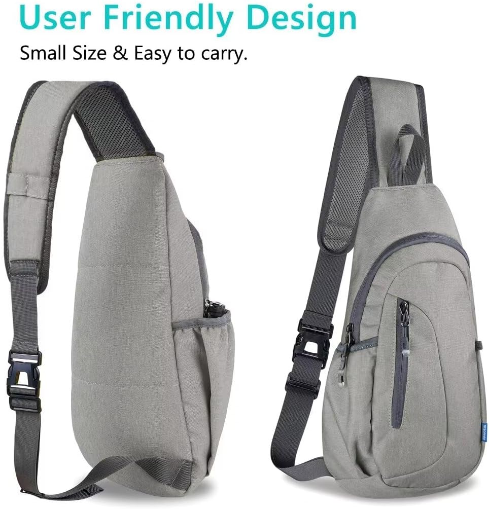 TITECOUGO Small Sling Bag, Lightweight Crossbody Backpack for Men Women, Shoulder Bag for Sports and Outdoor