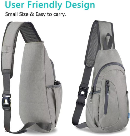 TITECOUGO Small Sling Bag, Lightweight Crossbody Backpack for Men Women, Shoulder Bag for Sports and Outdoor