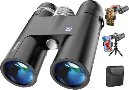 18X50 High Powered Binoculars for Adults with Upgraded Phone Adapter, Tripod and Tripod Adapter,Waterproof Compact Binoculars with Low Light Vision for Bird Watching,Outdoor Hunting,Travel,Sightseeing