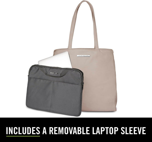 Kenneth Cole REACTION Marley Backpack, Taupe, 16" Laptop Tote