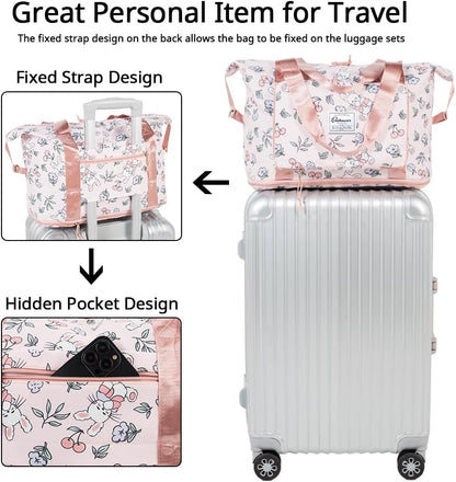 Large Capacity Foldable Travel Bag Expandable Portable Carry on Bag Dry&Wet Separation Sports Duffel Bags