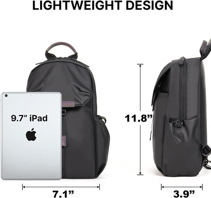 Crossbody Messenger Bag for Women Men Travel Backpack Convertibale Sling Bag Travel Hiking Daypack，Water-Resistant (black, small)