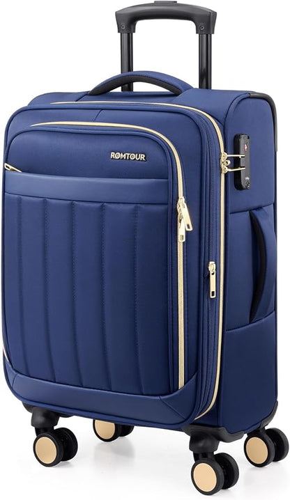 Softside Carry On Luggage 20 Inch Expandable Carry On Luggage 22x14x9 Airline by Unknown