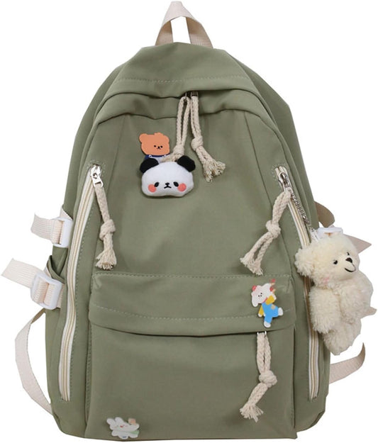 DUSLANG Laptop Backpack For Women Men Travel Daypack, Green