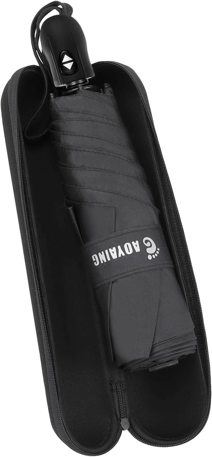 GAOYAING Compact Automatic Travel Umbrella with Case, Mini Small Folding Sun UV, Pocket Purse Umbrella