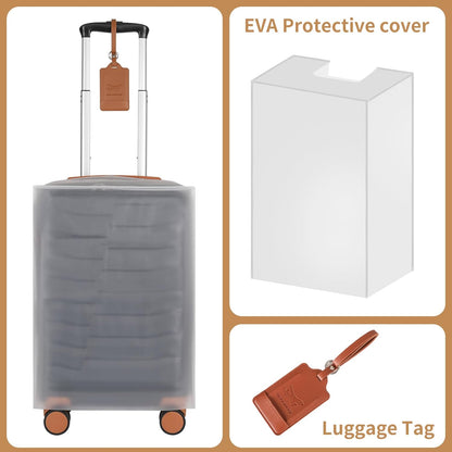 22×14×9 Airline Approved Carry On Expandable Luggage with Front Open Pocket, Spinner Wheels, ABS+PC Hardshell Small 20inch Suitcase with Protective Cover and Luggage Tag, Black