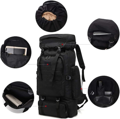 Hiking Backpack for Men 70L/100L Camping Backpack Military Rucksack Molle 3 Days Assault Pack for Climbing