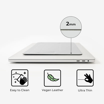 SenseAGE Laptop Stand for Desk, Office, Ergonomic Notebook Stand, Foldable & Portable Travel FlatStand, Lightweight, Anti-Slip, Compatible with MacBook Air, Pro, and Up to 15.4" Laptops (Café Creme)