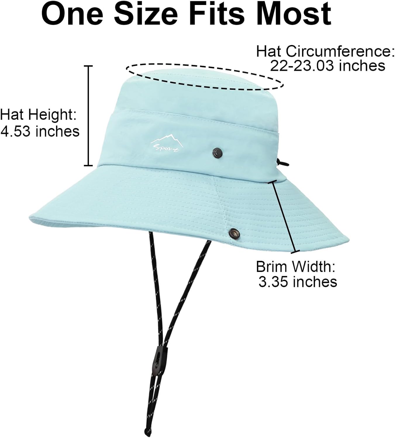 Sun Hats for Women Bucket Hat UV Protection Fishing Hat Wide Brim Safari Hats 2 in 1 Zip-Off Sun Visor Hats UPF 50+