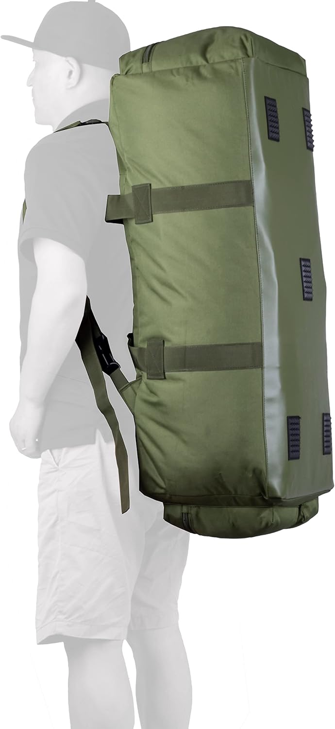 Large Military Duffle Bag Tactical Gear Load Out Bag Deployment Cargo Bag Travel Sports Equipment Duffel Luggage Bag with Backpack Straps 90L