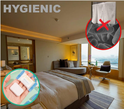 Premium Travel washcloth, Thicker Larger Compressed Towels (11.8“X 10.6”), Portable