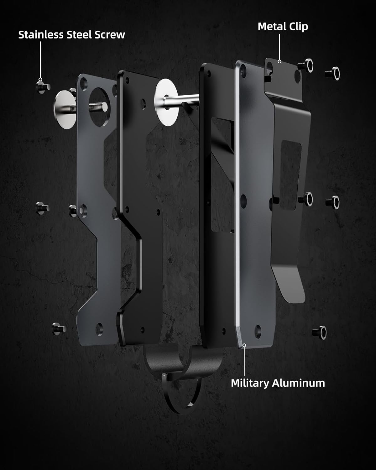 Key Organizer Compact Key Holder Metal Key Chain Minimalist key case key holder for keychain Secures 1-5 Keys