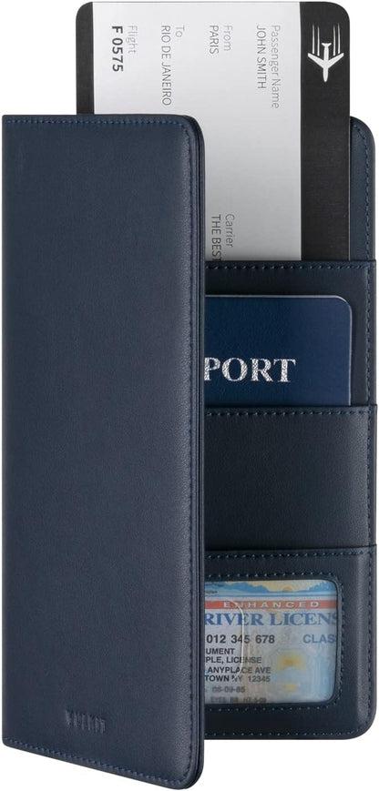 VULKIT Passport Holder Wallet RFID Blocking Travel Wallet for Men & Women