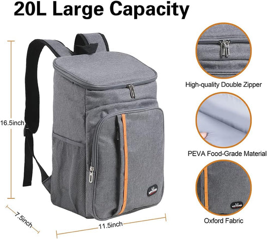 CODOBON Cooler Backpack 20L Insulated Backpack Coolers Lightweight Leak-Proof