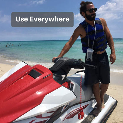AquaVault 100% Waterproof Floating Smart Phone Case & Money Pouch - Fits All Phones - Made from Premium Heavy Duty PVC for Added Drop Protection - Includes Adjustable Neck Strap. Pink