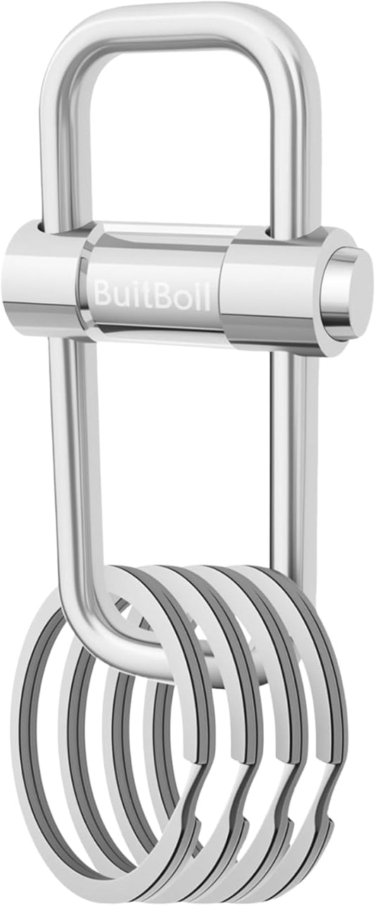 Key Chain, Heavy Duty Lock Key Ring Keychain Clip Key Holder Organizer for Home Car Keys Women Men