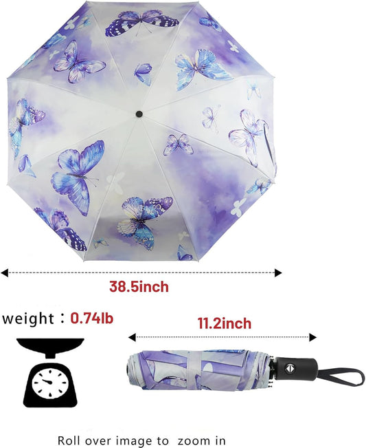 SY COMPACT Travel Umbrella Windproof Automatic Umbrellas Small Compact UV Sun Protection Factory Outlet Umbrella