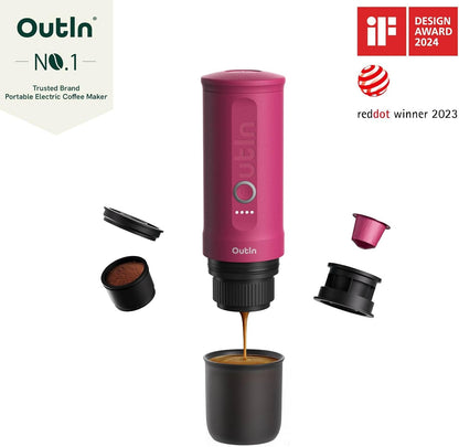OutIn Nano Portable Electric Espresso Machine with Carrying Bag