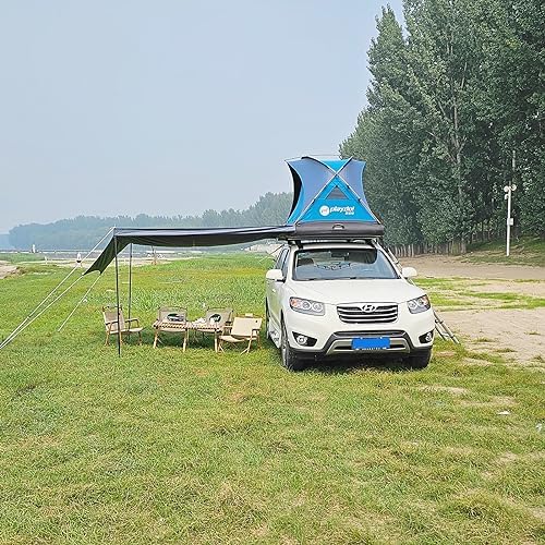 2 Person Inflatable Car Roof Top Tents with Pump and Awning,4 Season Camping Dome Roof Top Tent Camping Tent for SUV, Truck and Universal Car,Easy Setup