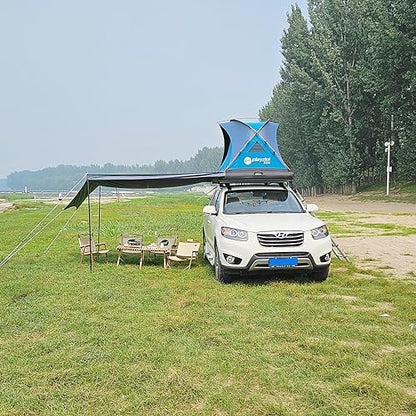 2 Person Inflatable Car Roof Top Tents with Pump and Awning,4 Season Camping Dome Roof Top Tent Camping Tent for SUV, Truck and Universal Car,Easy Setup