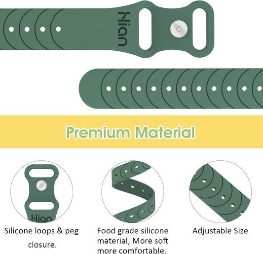 Hion Motion Sickness Bracelets Sea Sickness Wristbands for Motion Sickness/Morning Sickness/Pregnancy Nausea Anti Nausea Wristband Acupressure Nausea Bands Motion Sickness Bands（2Pairs Pine Green）