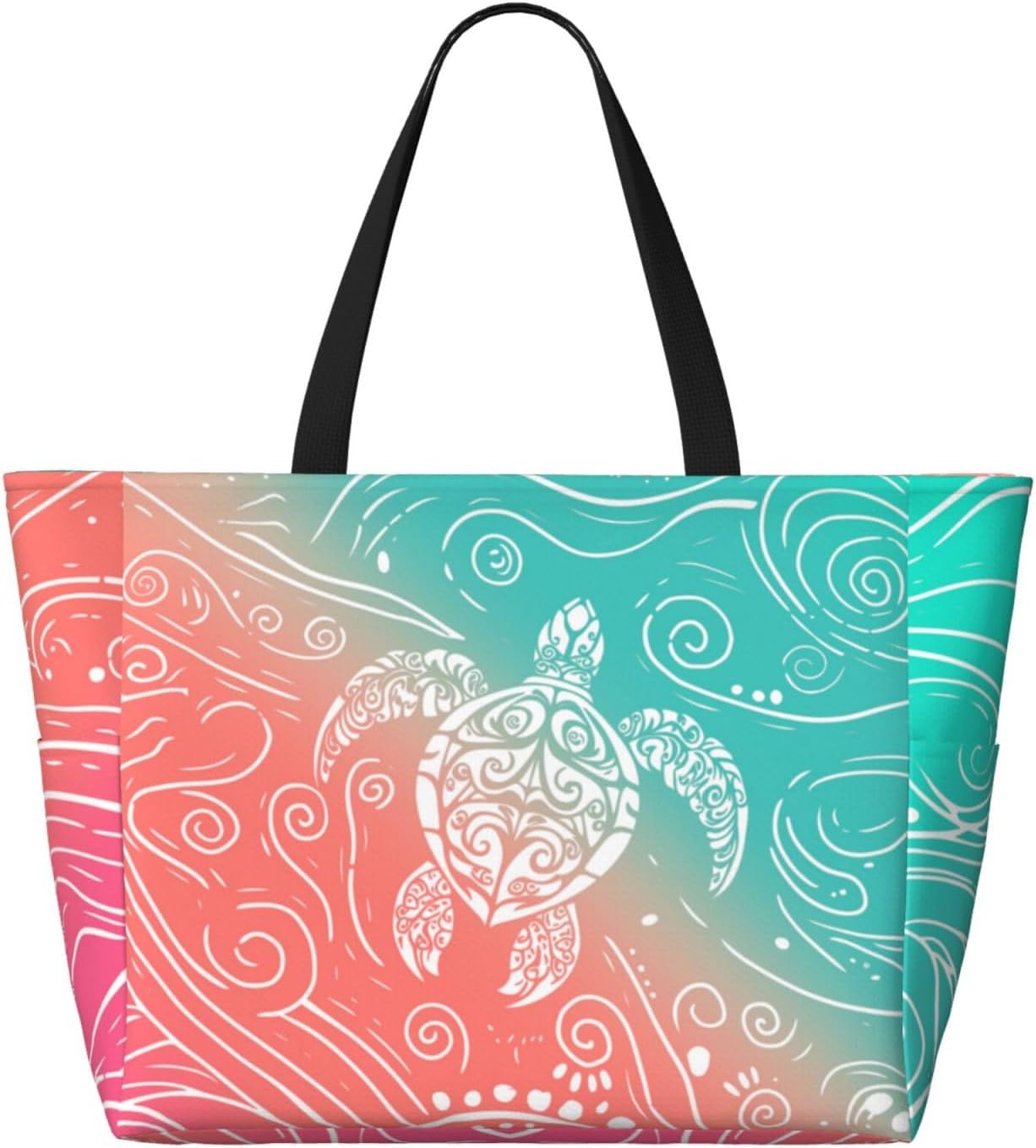 Beach Bag for Women Beach Tote Bag Waterproof Sandproof Large Bags with Zipper Big Capacity for Vacation Travel