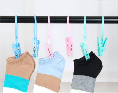 20 Pcs Travel Hangers with 12 Pcs Clips Cruise Ship Essentials Portable Folding Clothes Hangers Travel Accessories Foldable Clothes Drying Rack
