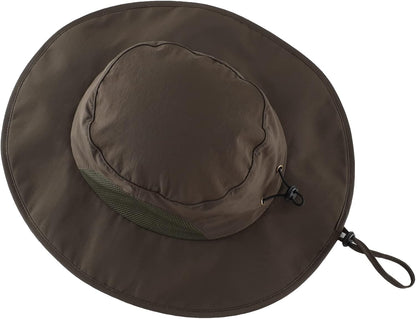 Home Prefer UPF50+ Mens Sun Hat Wide Brim Fishing Hat for Men UV Protection Womens Beach Bucket Hat for Golf Hiking Gardening
