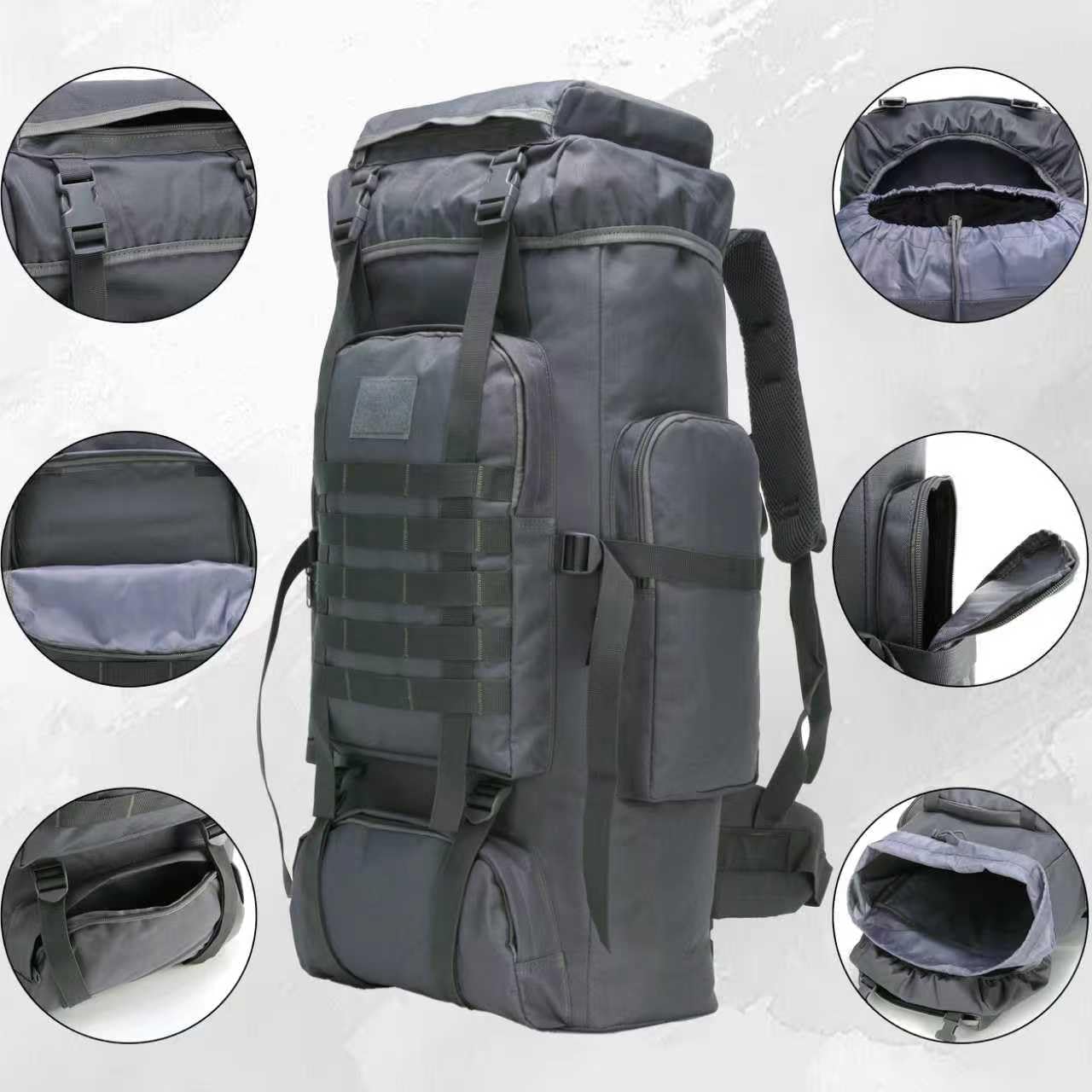 Hiking Backpack for Men 70L/100L Camping Backpack Military Rucksack Molle 3 Days Assault Pack for Climbing