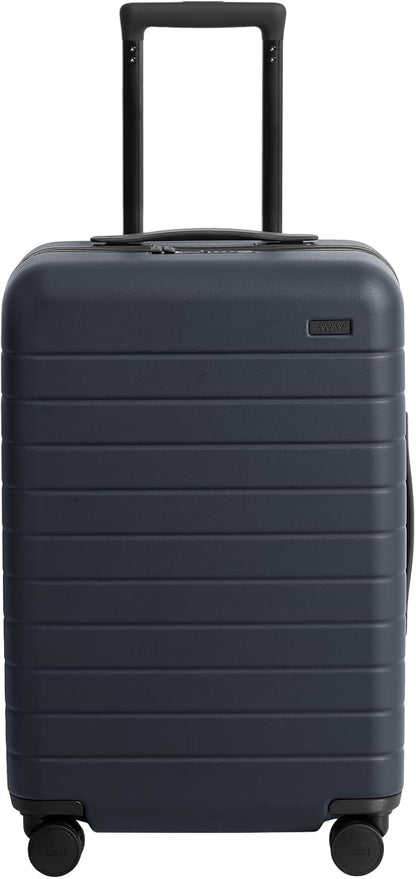 Away Bigger Carry-On Luggage, Lightweight Hardside Large Suitcase with Spinner Wheels, TSA Lock, Airline Approved, Navy Blue