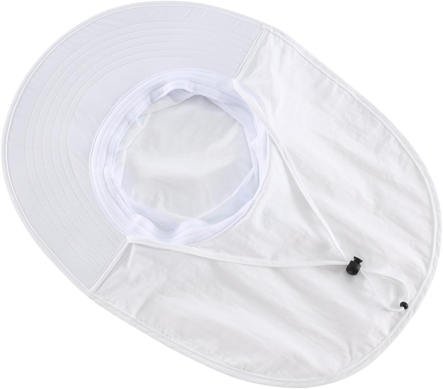 Home Prefer Outdoor UPF50+ Sun Hat Wide Brim Mesh Fishing Hat with Neck Flap