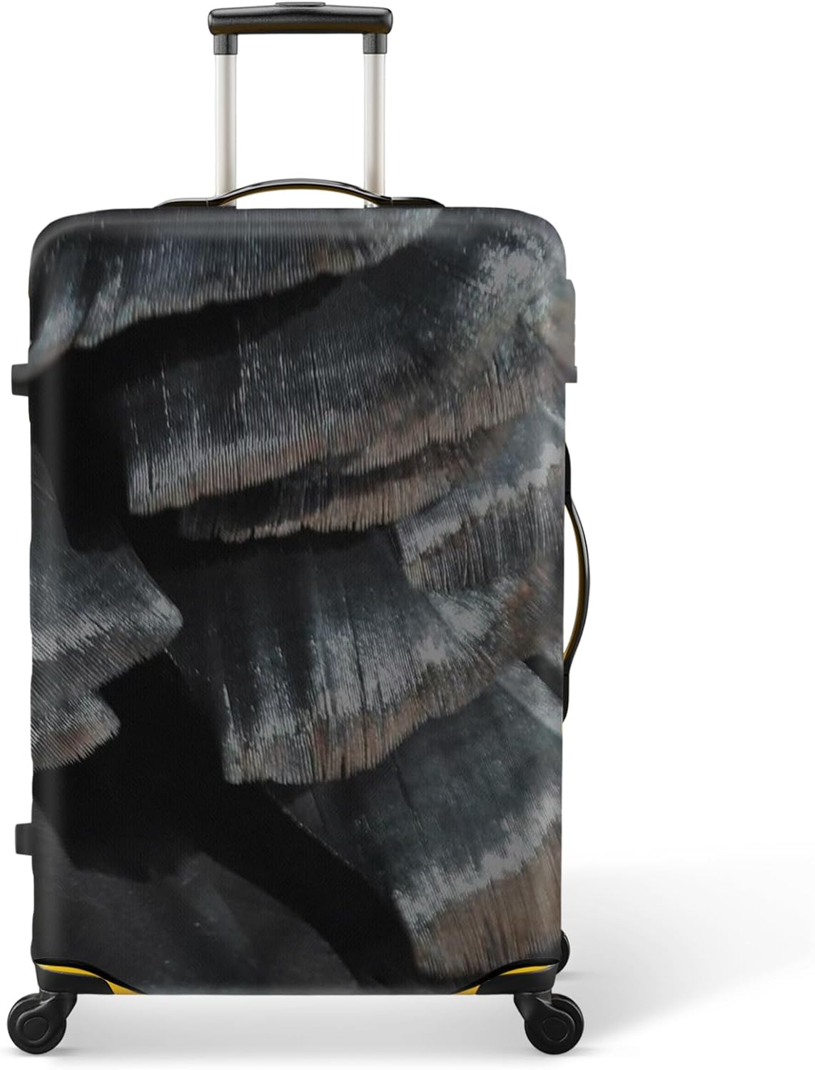 28 Inch PVC Luggage Protector Covers for TSA Approved Clear Suitcase Cover Protector Transparent Luggage Protective Cover Set (Painting, Suitable for 28"-29")