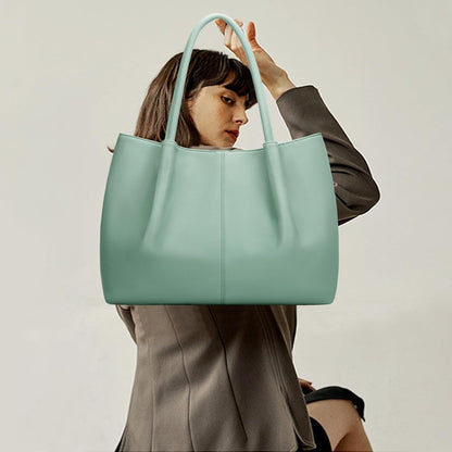 KKXIU Tote Bag for Women Vegan Leather Shoulder Purse Large Capacity Travel Bag