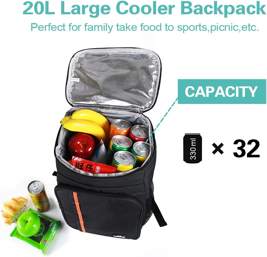 CODOBON Cooler Backpack 20L Insulated Backpack Coolers Lightweight Leak-Proof