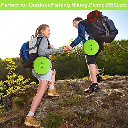Fishboy Upgraded Collapsible Stool, 400lbs Max Weight, Lightweight But Sturdy, Portable Retractable Folding Telescoping Foldable Camping Stool for Adults Outdoor Fishing Hiking BBQ