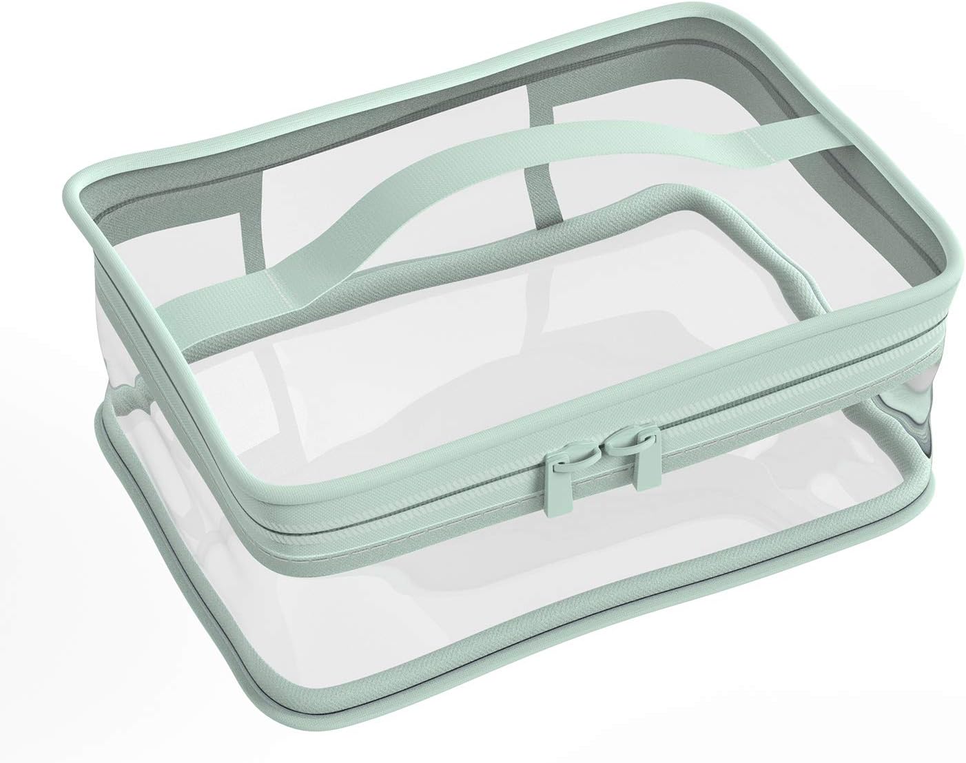 Makeup Bag Zipper Waterproof Portable Travel Storage Pouch 2 Pcs