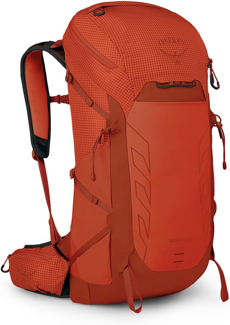 Osprey Talon Pro 30L Men's Hiking Backpack with Hipbelt, Mars Orange