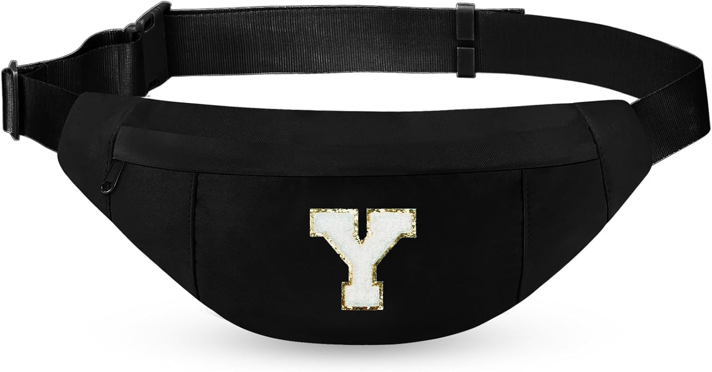 MAXTOP Large Crossbody Fanny Pack with 4-Zipper Pockets,Gifts for Enjoy Sports Festival Workout Traveling Running Casual Hands-Free Wallets Waist Pack Phone Bag Carrying All Phones