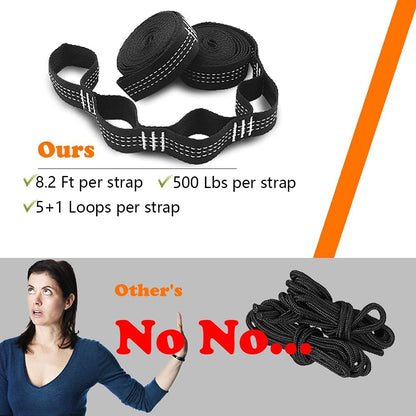 Camping Hammock, Super Lightweight Portable Parachute Hammock with Two Tree Straps Single or Double Nylon Travel Tree Hammocks for Camping Backpacking Hiking