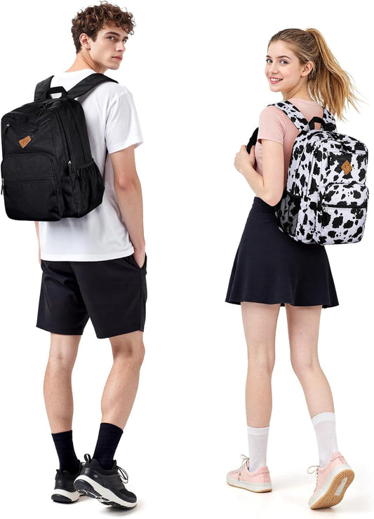 ZORFIN 26L Backpack for College, and Travel: Water Resistant Bookbag - Tangerine