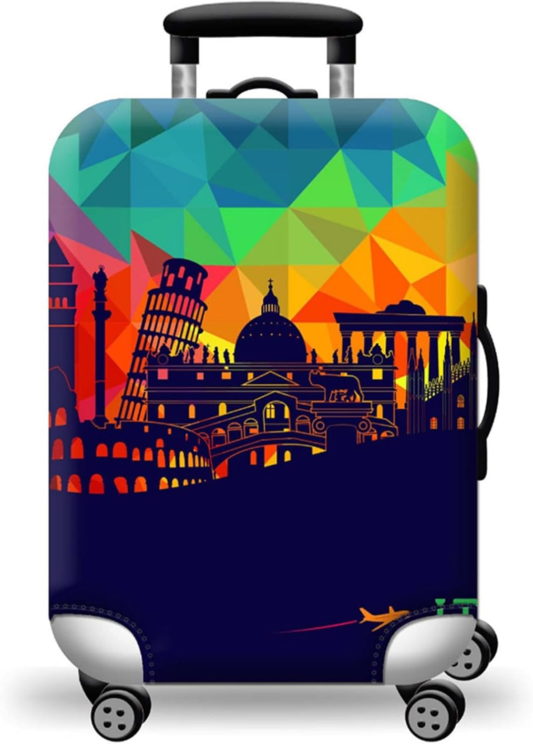 WUJIAONIAO Travel Luggage Cover Baggage Suitcase Cover Protector Skins 18-32 Inch (City, XL (for 29-32 inch luggage))