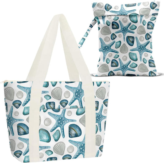 Beach Bags Wet Bag for Swimsuit Tote Bag for Friends Travel Gifts, Aloha Bags Waterproof Vacation Essential