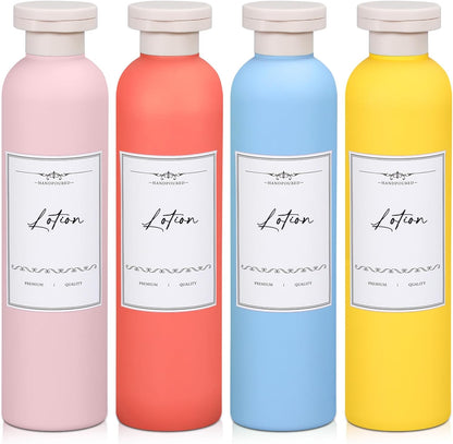 Travel Shampoo Bottle, Empty Plastic Squeeze Bottles 8.8oz with Flip Cap, Lotion Container for Toiletries Travel Size Shampoo and Conditioner
