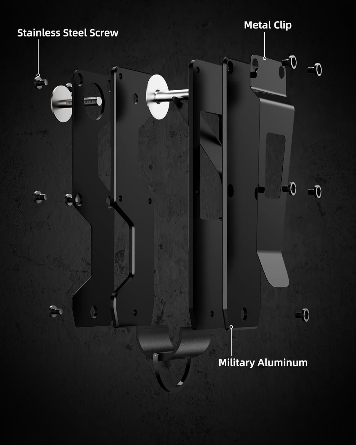 Key Organizer Compact Key Holder Metal Key Chain Minimalist key case key holder for keychain Secures 1-5 Keys