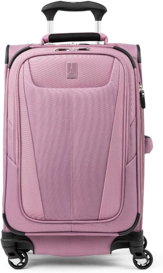 Travelpro Maxlite 5 Softside Expandable Carry-On Luggage with Spinner Wheels, Lightweight, 21-Inch — Orchid Pink Purple
